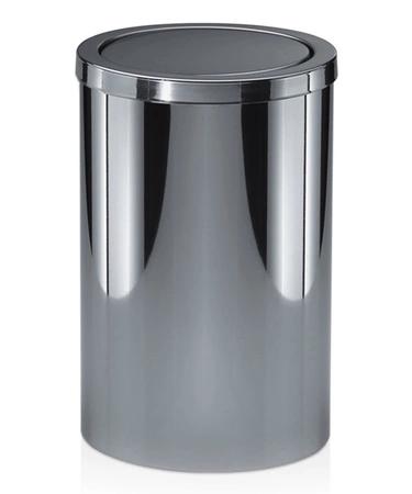 Kosz z obrotową pokrywą Decor Walther DW 124  stal polerowana