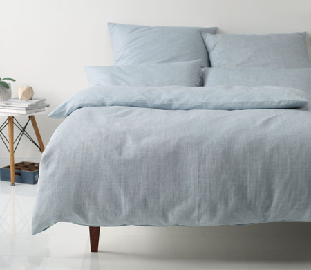 Poszewka lniana Elegante Leinen 7062-444 zimny niebieski