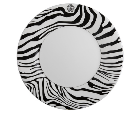 Talerz obiadowy Roberto Cavalli Zebrage, zestaw 6 szt.