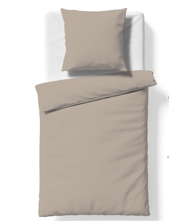Pościel satyna bawełniana Fleuresse Colours 9100-9042 Taupe 