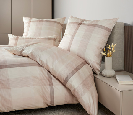 Pościel jersey Janine Carmen S 55112-07 Braun-Beige