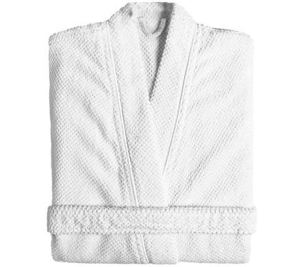 Szlafrok kimono unisex Graccioza Bee Waffle 20003 White S-XL