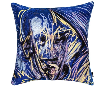 Poduszka dekoracyjna Vitkacy "Niebieski portret mężczyzny""