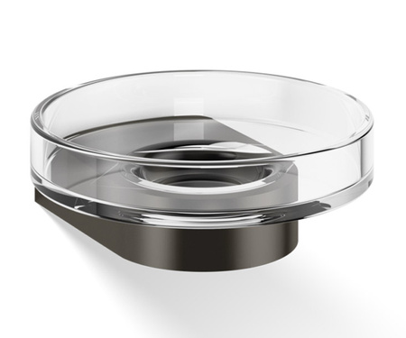 Mydelniczka ścienna Decor Walther CENTURY WSS kryształ gładki/ ciemny metal