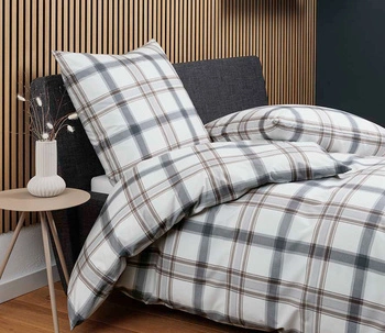 Pościel flanelowa Janine Cortina 71002-08 Silber Anthrazit