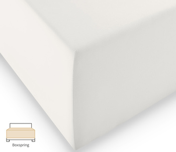 Prześcieradło na wysoki materac Fleuresse Comfort XL 1119-1109 Naturalny Biały