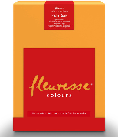 Prześcieradło satynowe z gumką Fleuresse Colours 9100-2046 Złoty