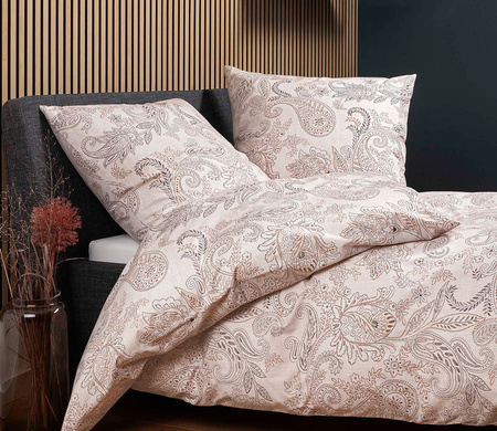 Pościel flanelowa Janine Cortina 71001-04 Kupfer Mocha