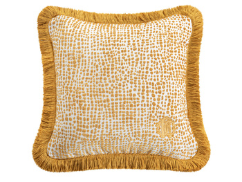 Poduszka dekoracyjna Roberto Cavalli Home Skin Velvet 40x40 001 Gold