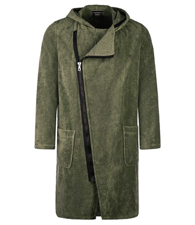 Szlafrok męski zapinany na zamek Cawö 6516-453 Field S-XL