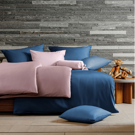 Pościel HEFEL Classic Uni TENCEL™ Blue