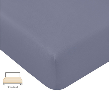 Prześcieradło Bella Donna PREMIUM 209 niebiesko-szary