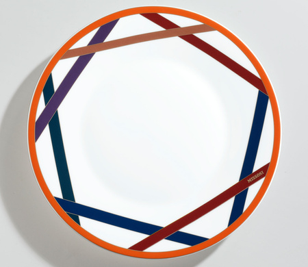 Talerz obiadowy Missoni Nastri Multicolor, zestaw 2 szt.