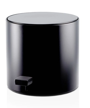 Kosz z pedałem Decor Walther TE 50 MINI czarny / mat