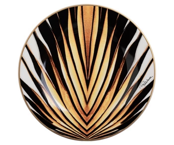 Talerz deserowy Roberto Cavalli Ray of Gold, zestaw 2 szt.