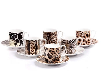 Filiżanka do kawy Roberto Cavalli Africa, zestaw 6 szt. Luxury Box