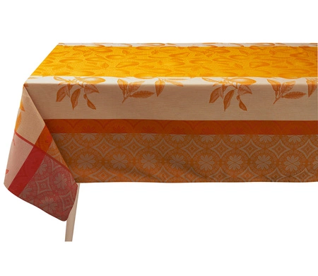 Obrus bawełniany Le Jacquard Français Arrière-Pays Melon