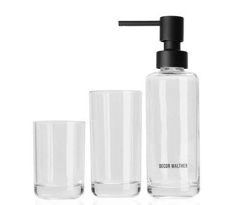 DECOR WALTHER POP UP dozownik do mydła +2 kubki przezroczysty