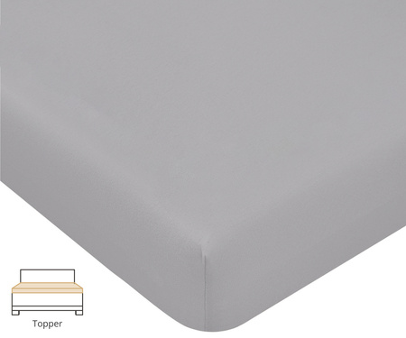 Prześcieradło na topper Formesse Bella Donna Jersey La Piccola 219 Cement