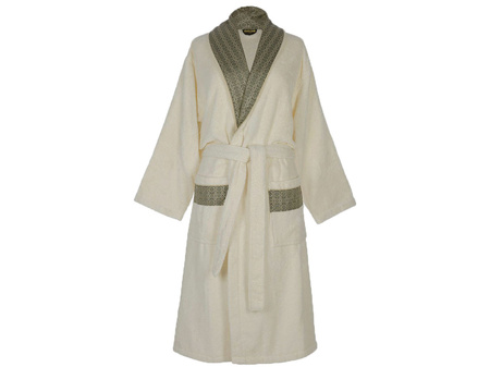 Szlafrok z szalem Roberto Cavalli Home Platinum RC 886 Sand