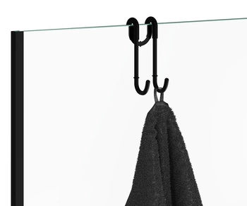 DECOR WALTHER DH 1 wieszak na kabinę prysznicową czarny