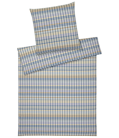 Pościel flanelowa Elegante Aberdeen 26015-2 Blau/Grun