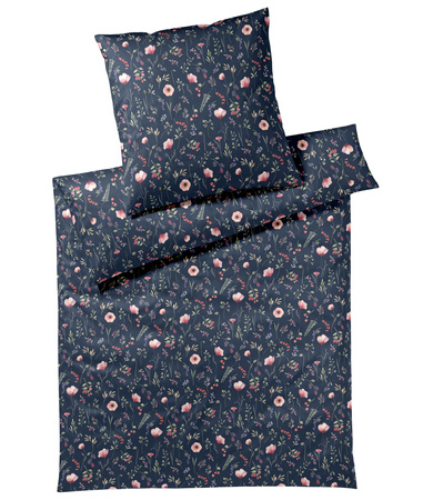 Pościel satyna bawełniana Elegante Sorbet 24555-2 Nachtblau