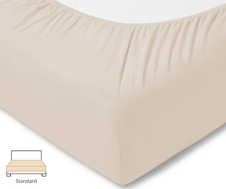 Prześcieradło fein-jersey Estella 6500 202 Puder
