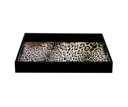 Taca drewniana mała Roberto Cavalli Jaguar 20x30 cm