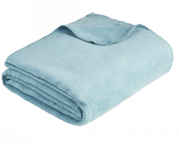 Koc bawełniany Ibena Malaga Niebieski 2283-724 150x200