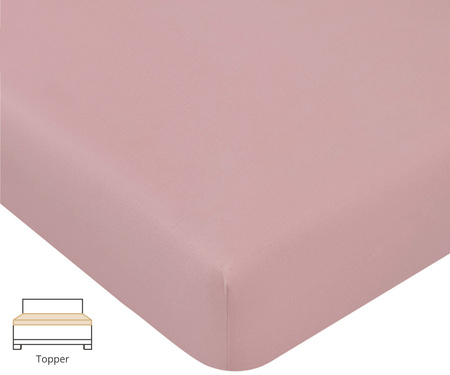 Prześcieradło na topper Formesse Bella Donna Jersey La Piccola 565 Brudny Róż
