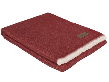 Koc wełniany Eskimo Switzerland Venezia H4363-560 130x180 Ruby Red