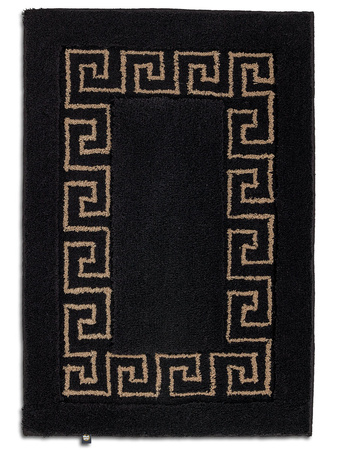 Dywanik łazienkowy Rhomtuft Maander 36-1475 Black/Beige