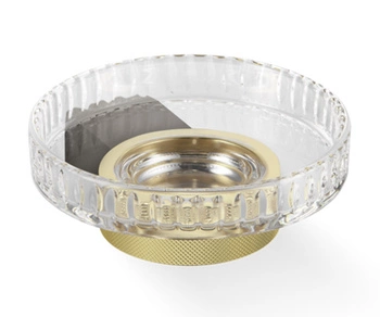 DECOR WALTHER CLUB WSS mydelniczka naścienna kryształ szlifowany /złoto mat-ciemny metal