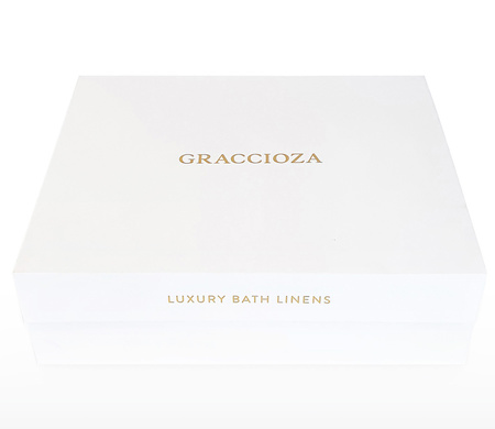 Szlafrok kimono unisex Graccioza Bee Waffle 22270 Silver S-XL