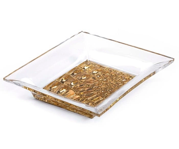 Tacka prostokątna Roberto Cavalli Crocodile Gold Luxury Box