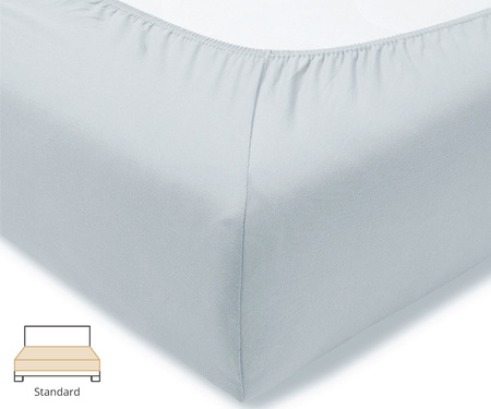 Prześcieradło fein-jersey Estella 6500 820 Srebro
