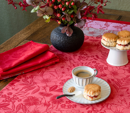 Serwetki bawełniane Le Jacquard Français Cottage Fleury 4 szt.