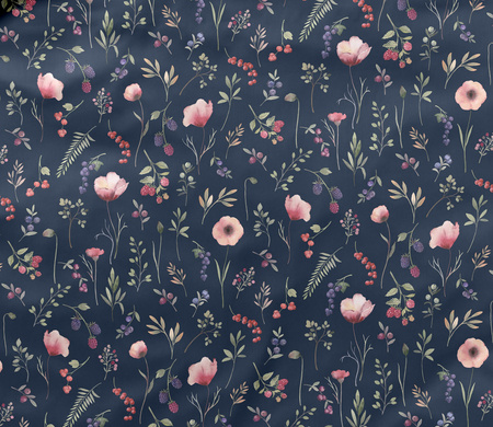 Pościel satyna bawełniana Elegante Sorbet 24555-2 Nachtblau