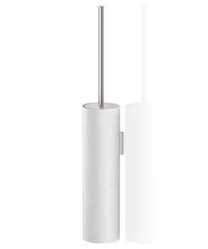 DECOR WALTHER STONE WBG szczotka WC naścienna biała / stal mat