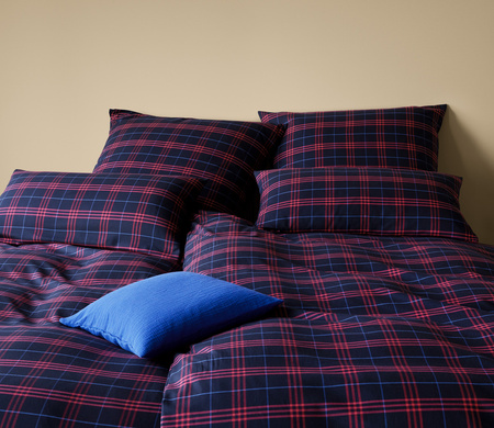 Pościel flanelowa Elegante Livingstone 26017-2 Blau-Rot