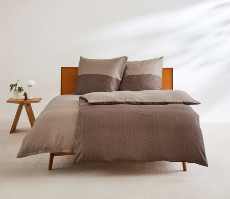 Pościel satyna bawełniana s.Oliver 5069-360 Brązowa