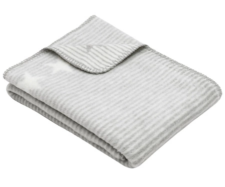 Koc dziecięcy Ibena Lelu 1750-800 75x100 szary