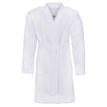Szlafrok gofrowany kimono Vossen Rom 030 White
