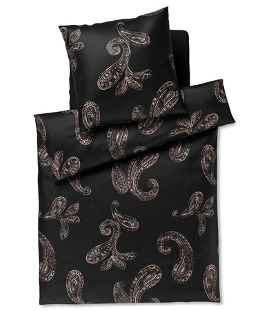 Pościel satyna bawełniana JOOP! Paisley 4120-09 Black