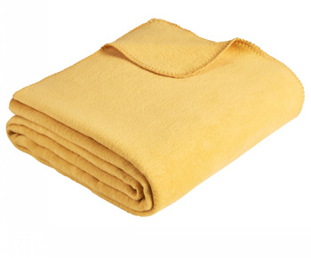 Koc bawełniany Ibena Malaga Żółty 2283-922 150x200