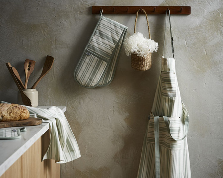 Fartuch kuchenny Ulster Weavers Sage Stripe