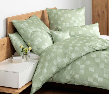 Pościel satyna bawełniana Janine Milano 45120-06 Lindgrün