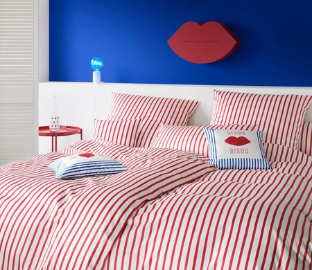 Pościel satyna bawełniana Elegante Double 24524-1 red