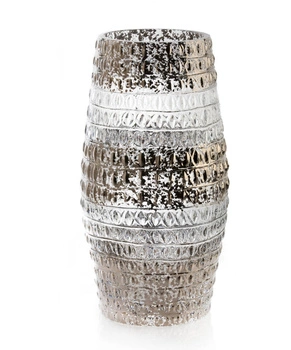 Wazon wysoki Roberto Cavalli Crocodile Platin 35 cm